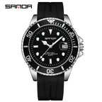HHSUIRO-Men's Luxury Black Crystal Watch
