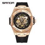 HHSUIRO-Men's Luxury Skeleton Fluorescent Watch
