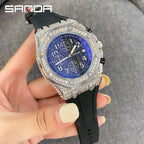 Men's Luxury Octagon Star Diamond Watch