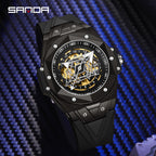 HHSUIRO-Men's Luxury Skeleton Fluorescent Watch