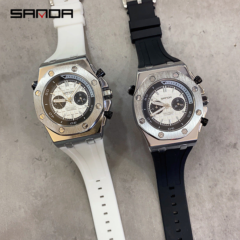 HHSUIRO-Men's Spiked Graduated Mechanical Quartz Watch