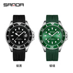 HHSUIRO-Men's Luxury Black Crystal Watch