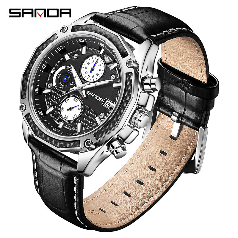 HHSUIRO-Men's High-End Leather Watches