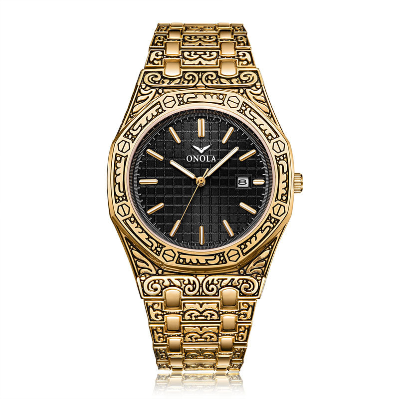 HHSUIRO-luxury gold noble watch