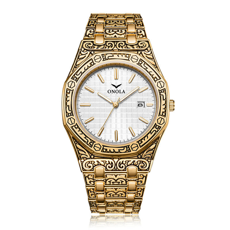 HHSUIRO-luxury gold noble watch