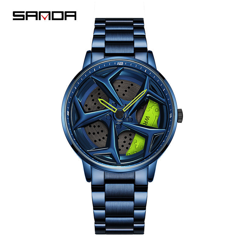 HHSUIRO- Men's High End Skeleton Steel Watch