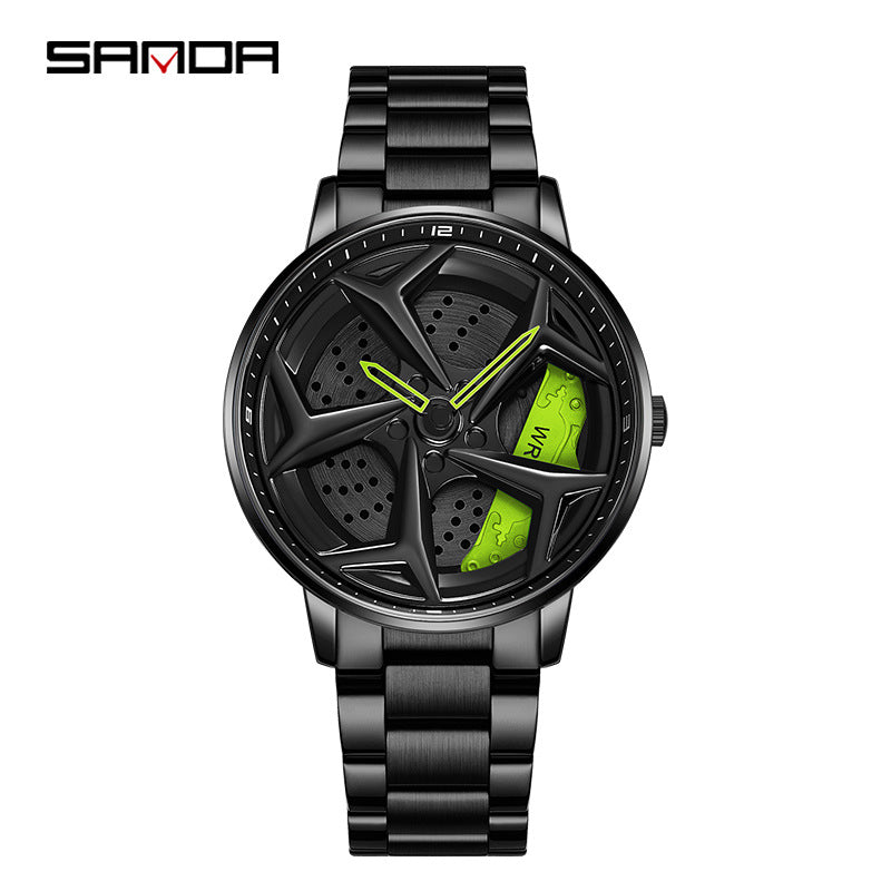 HHSUIRO- Men's High End Skeleton Steel Watch