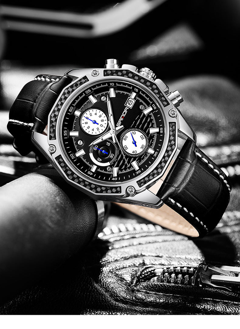 HHSUIRO-Men's High-End Leather Watches