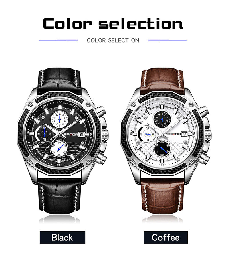 HHSUIRO-Men's High-End Leather Watches