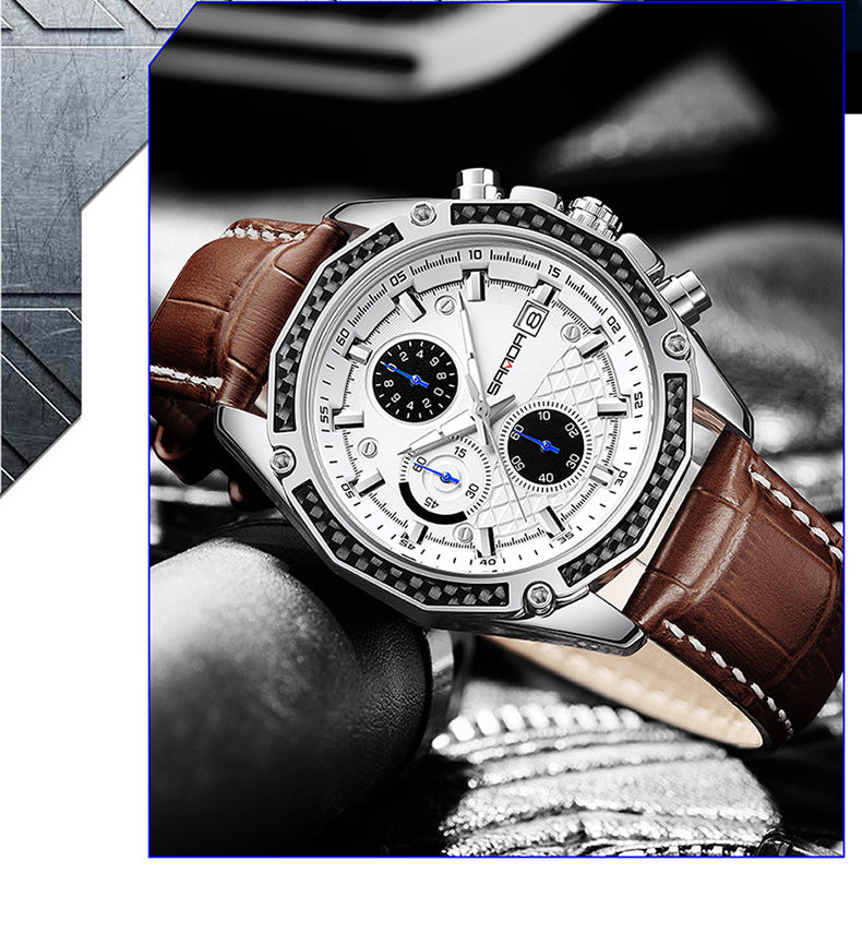 HHSUIRO-Men's High-End Leather Watches