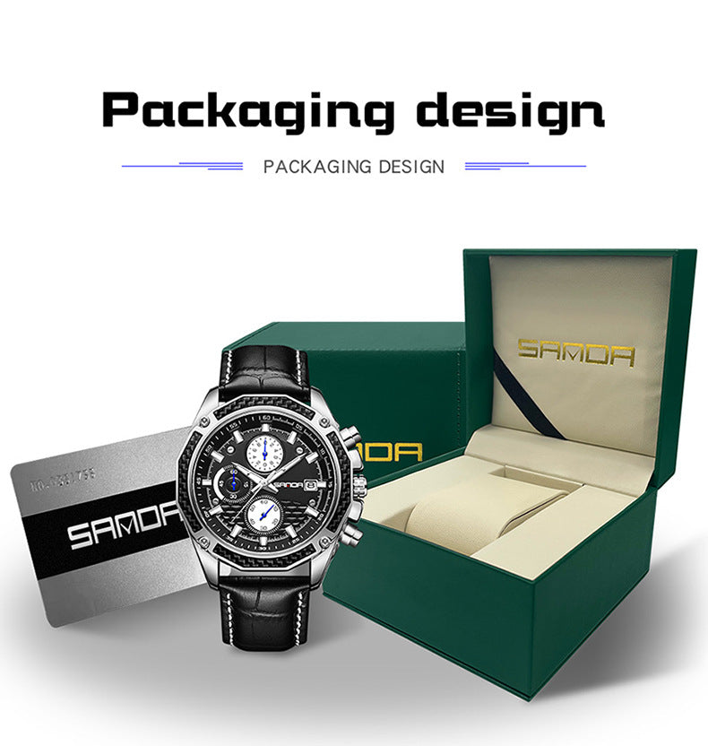 HHSUIRO-Men's High-End Leather Watches