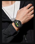 HHSUIRO- Men's High End Skeleton Steel Watch