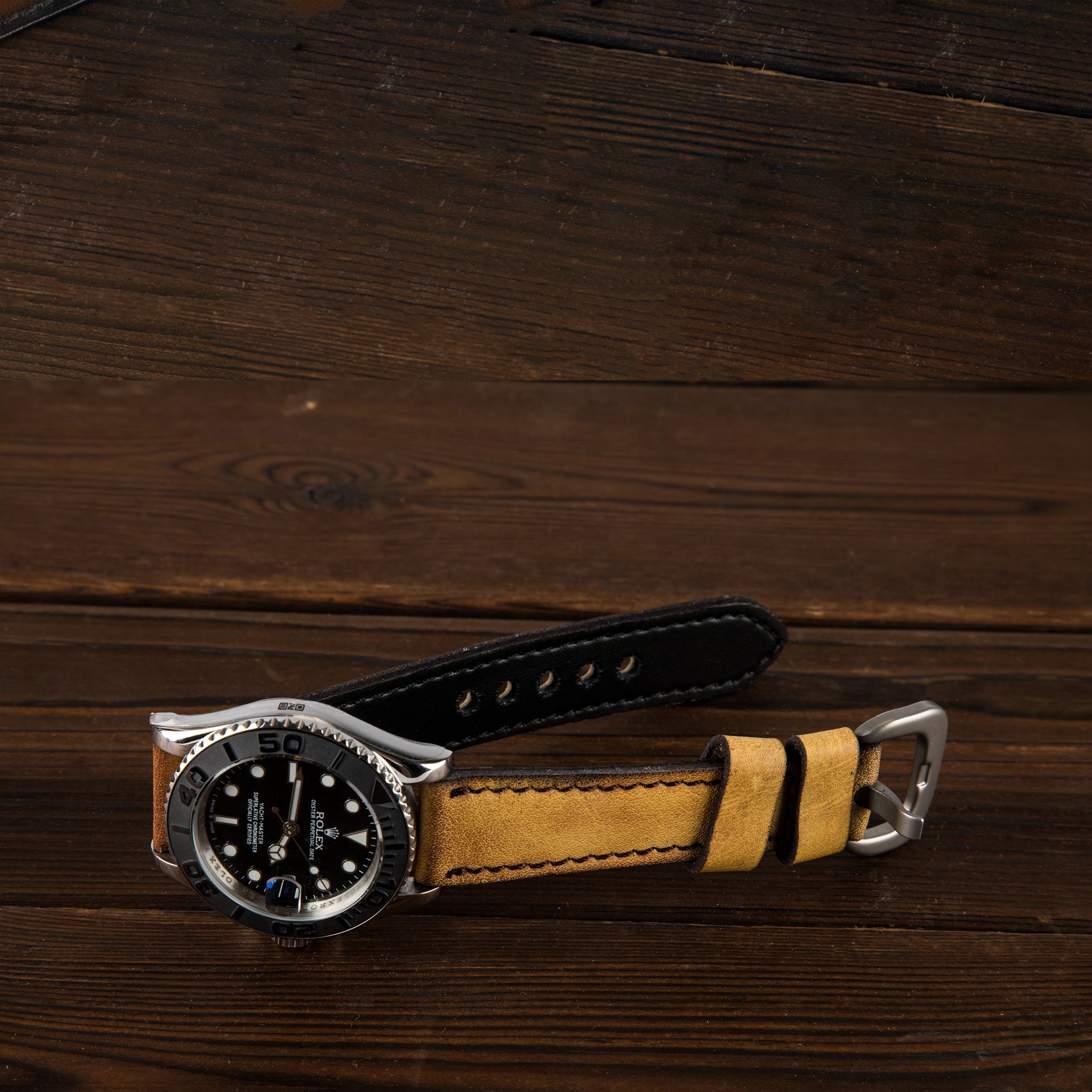 HHSUIRO Watch Strap - Vintage RLX Olive