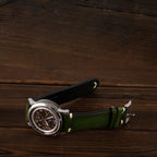 HHSUIRO Watch Strap -BLACKISH GREEN