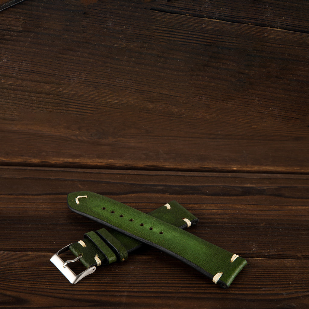HHSUIRO Watch Strap -BLACKISH GREEN