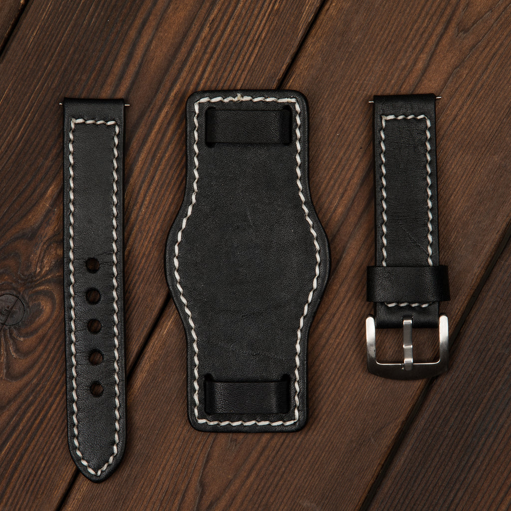 HHSUIRO BUND WATCH STRAP -OLIVE BLACK