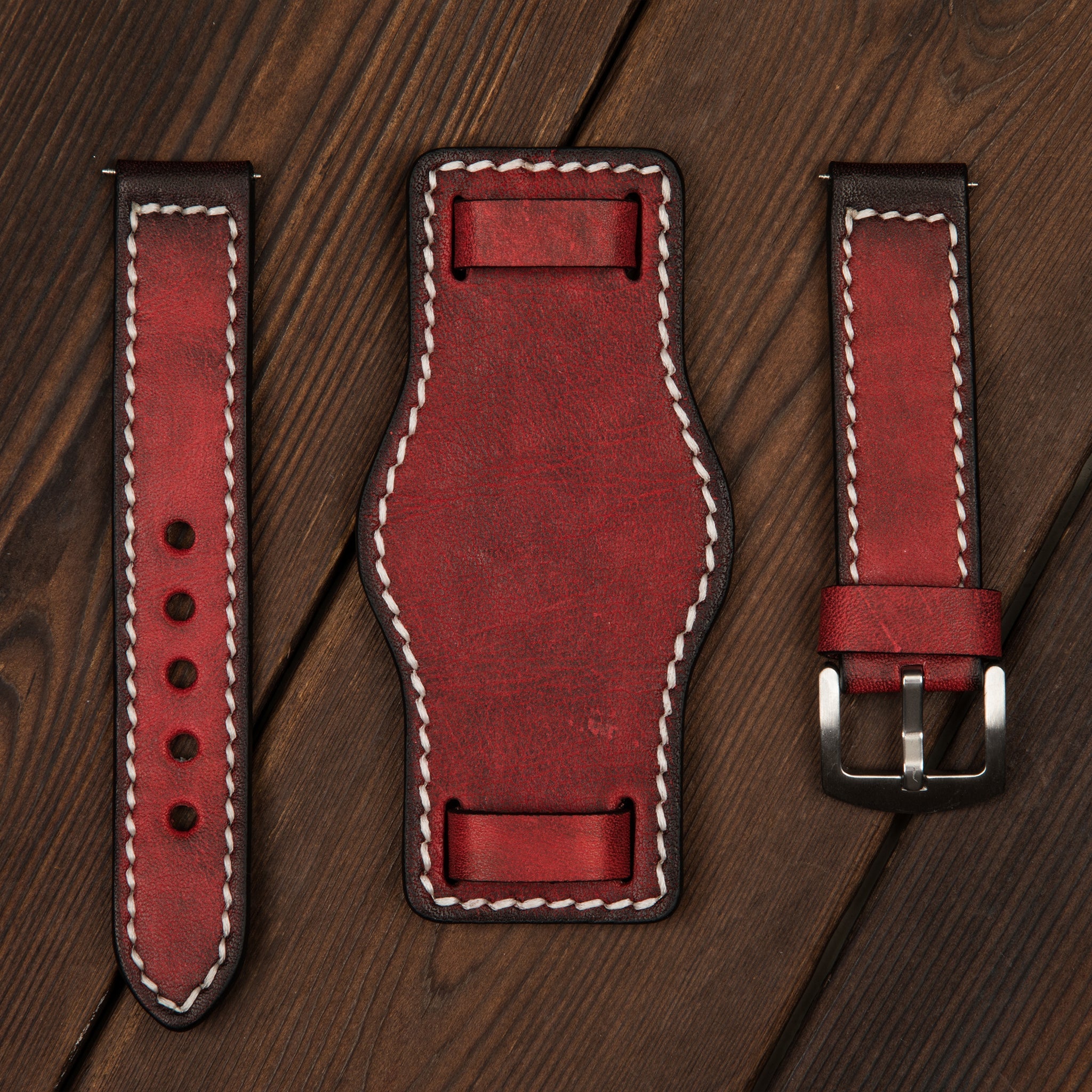 HHSUIRO BUND WATCH STRAP -AGATE RED