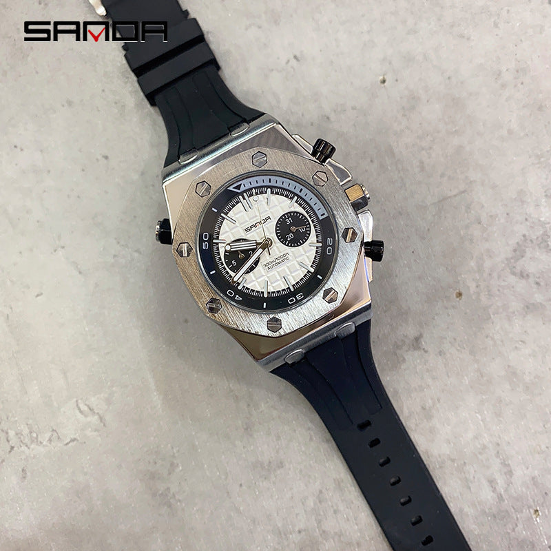 HHSUIRO-Men's Spiked Graduated Mechanical Quartz Watch