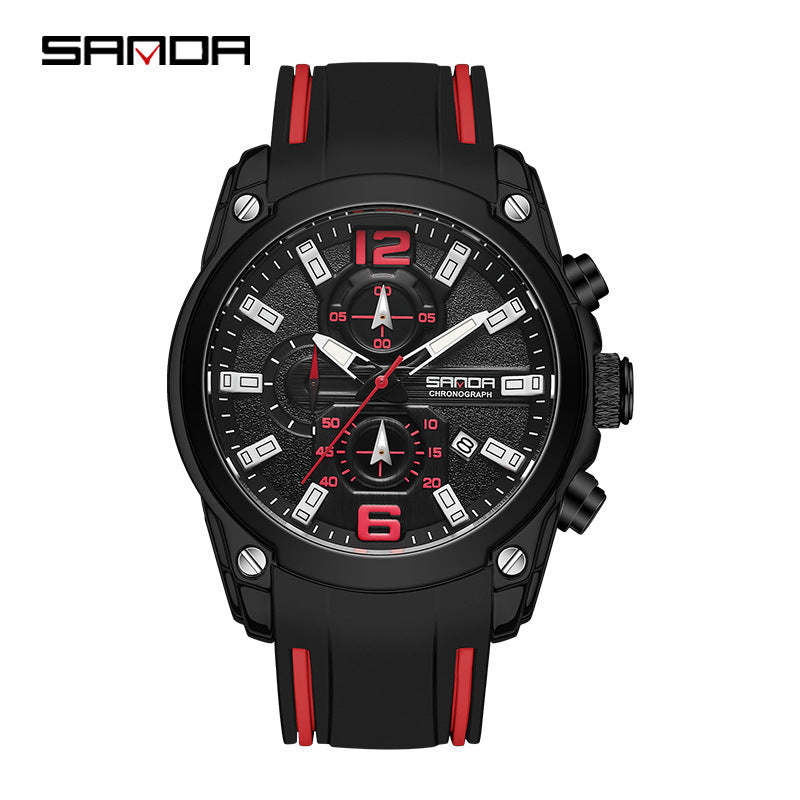 HHSUIRO-Men's Steel Band Quartz Watch