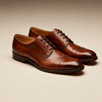 Men's Brown Leather Oxford Shoes